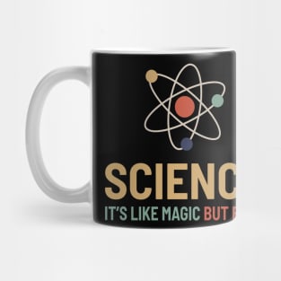 Science Its Like Magic but Real - Retro Color Mug